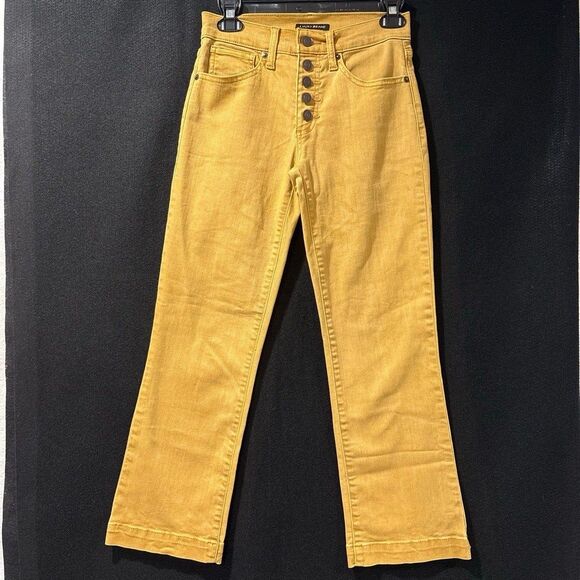 Lucky Brand Jeans Womens Size 26 Mid Rise Crop Mini Boot Ava Button Fly - Picture 1 of 7